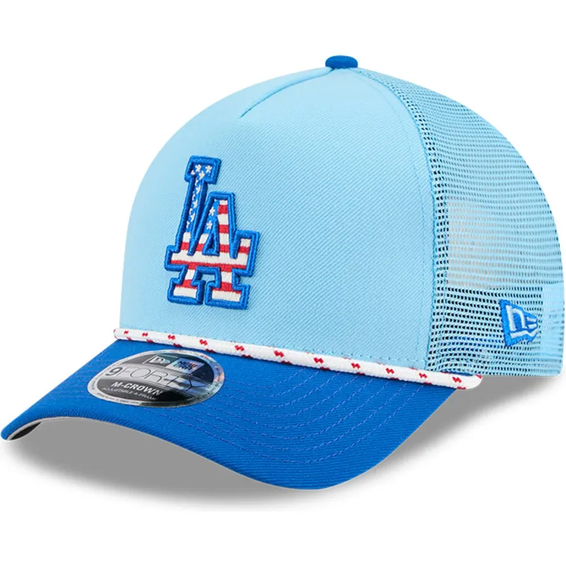 kapa-zaobljena-plava-snapback-9forty-m-crown-a-frame-4th-july-los-angeles-dodgers-mlb-new-era