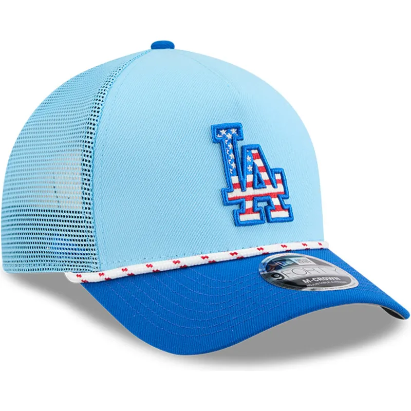 kapa-zaobljena-plava-snapback-9forty-m-crown-a-frame-4th-july-los-angeles-dodgers-mlb-new-era