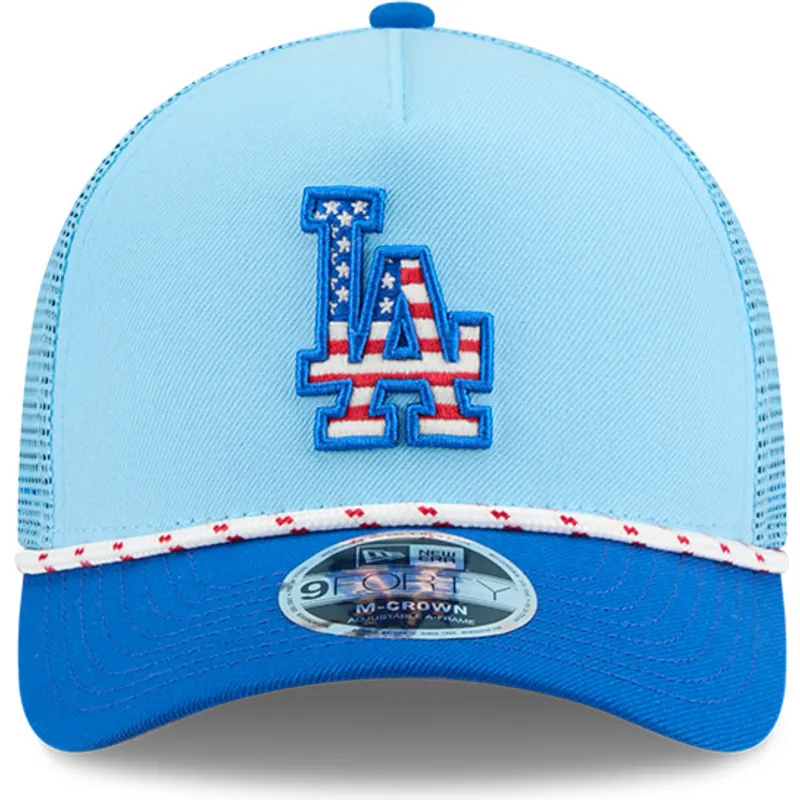 kapa-zaobljena-plava-snapback-9forty-m-crown-a-frame-4th-july-los-angeles-dodgers-mlb-new-era