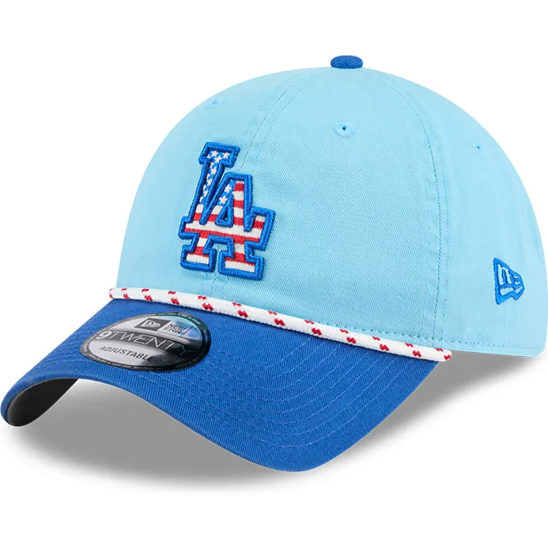 kapa-zaobljena-plava-podesiv-9twenty-4th-july-los-angeles-dodgers-mlb-new-era