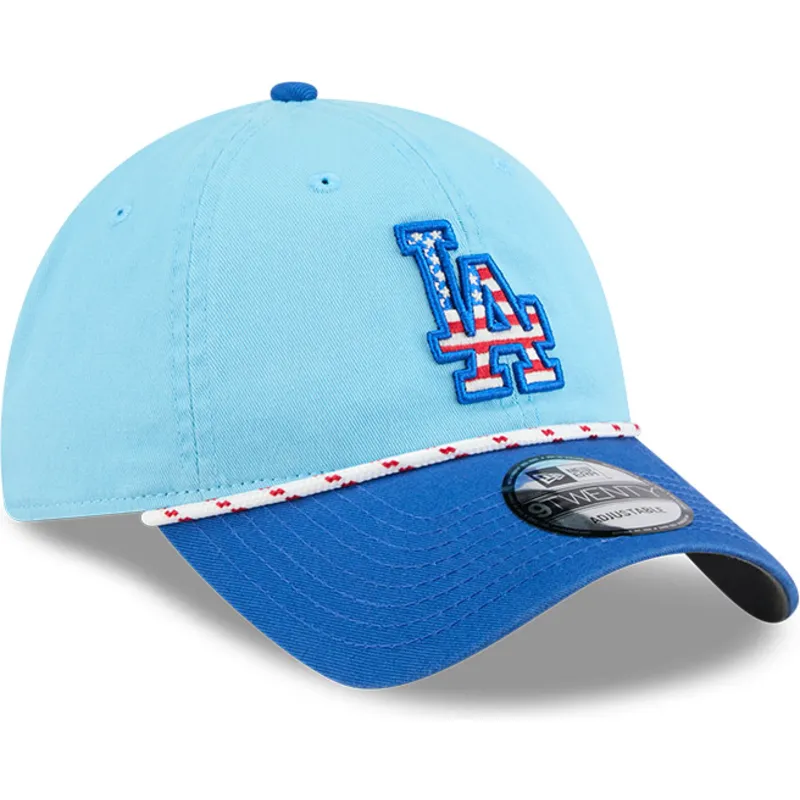 kapa-zaobljena-plava-podesiv-9twenty-4th-july-los-angeles-dodgers-mlb-new-era