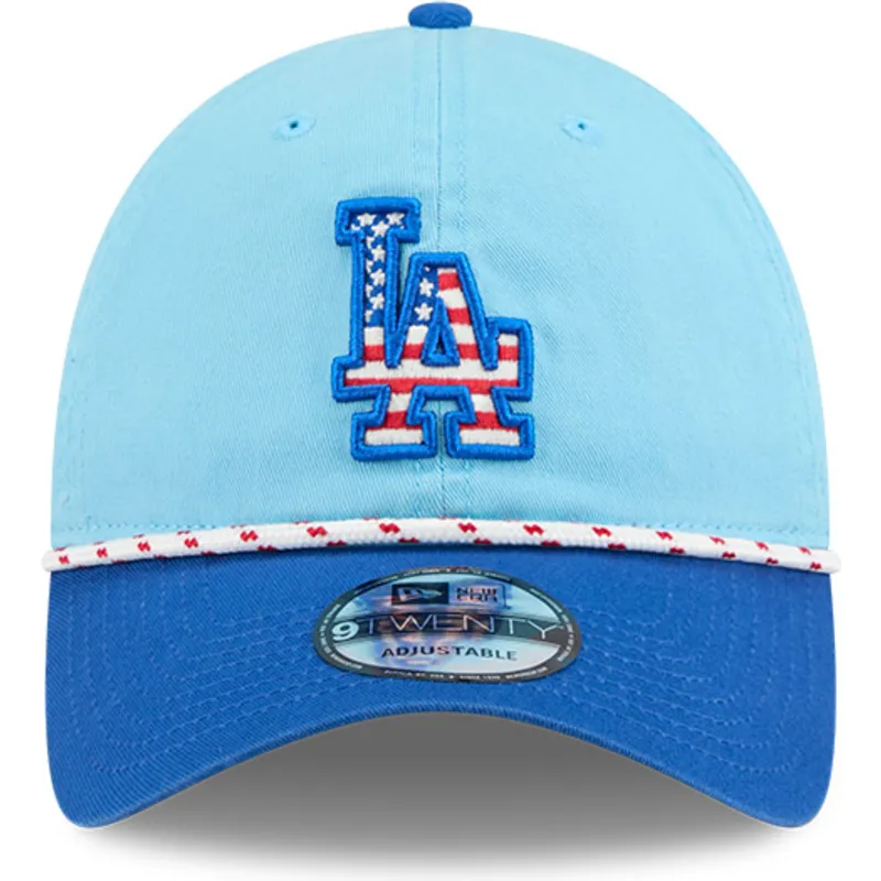 kapa-zaobljena-plava-podesiv-9twenty-4th-july-los-angeles-dodgers-mlb-new-era