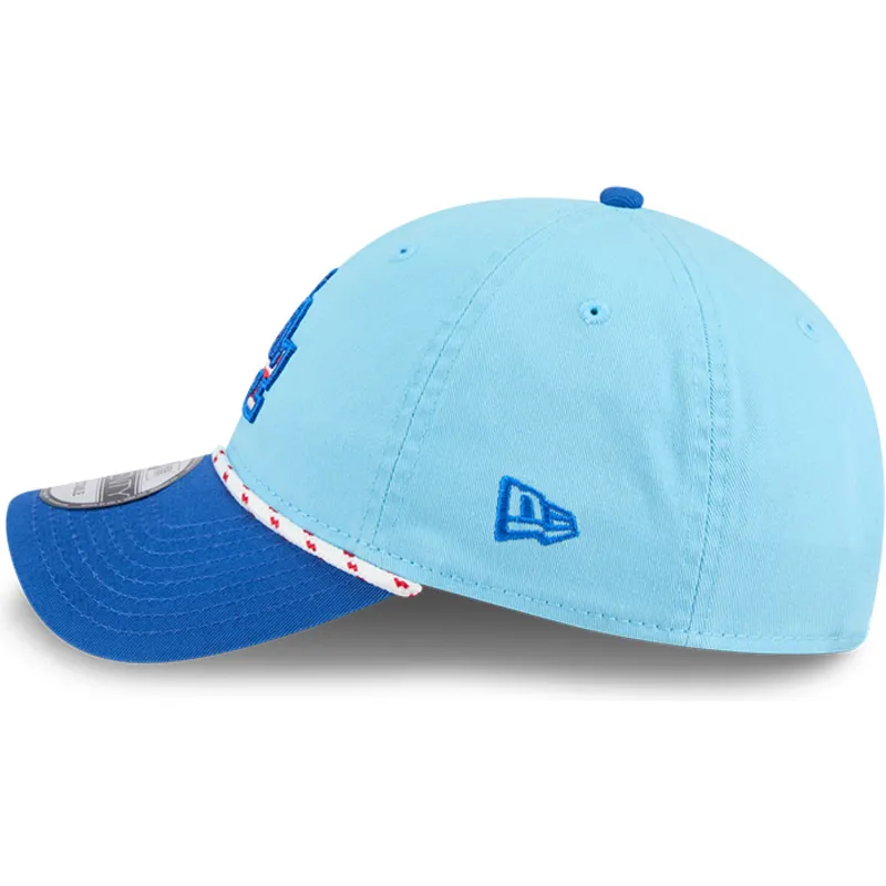 kapa-zaobljena-plava-podesiv-9twenty-4th-july-los-angeles-dodgers-mlb-new-era
