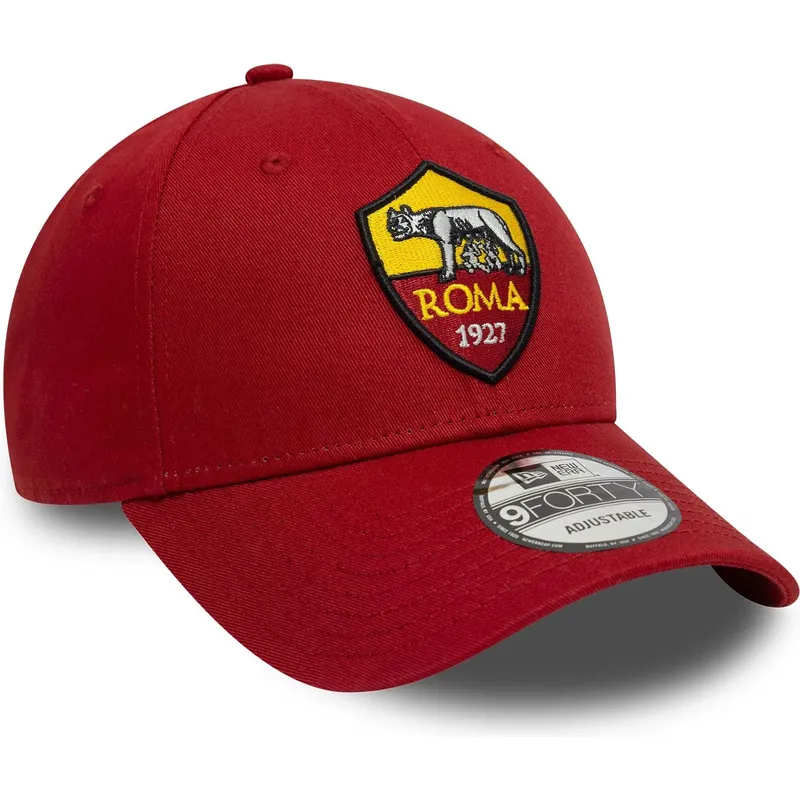 cap-zaobljena-red-adjustable-strap-9forty-core-associazione-sportiva-roma-serie-a-new-era cap-zaobljena-red-adjustable-strap-9forty-core-associazione-sportiva-roma-serie-a-new-era