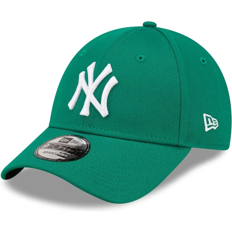 cap-zaobljena-green-adjustable-strap-9forty-league-essential-new-york-yankees-mlb-new-era