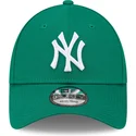 new-era-curved-brim-women-9forty-league-essential-new-york-yankees-mlb-green-adjustable-cap