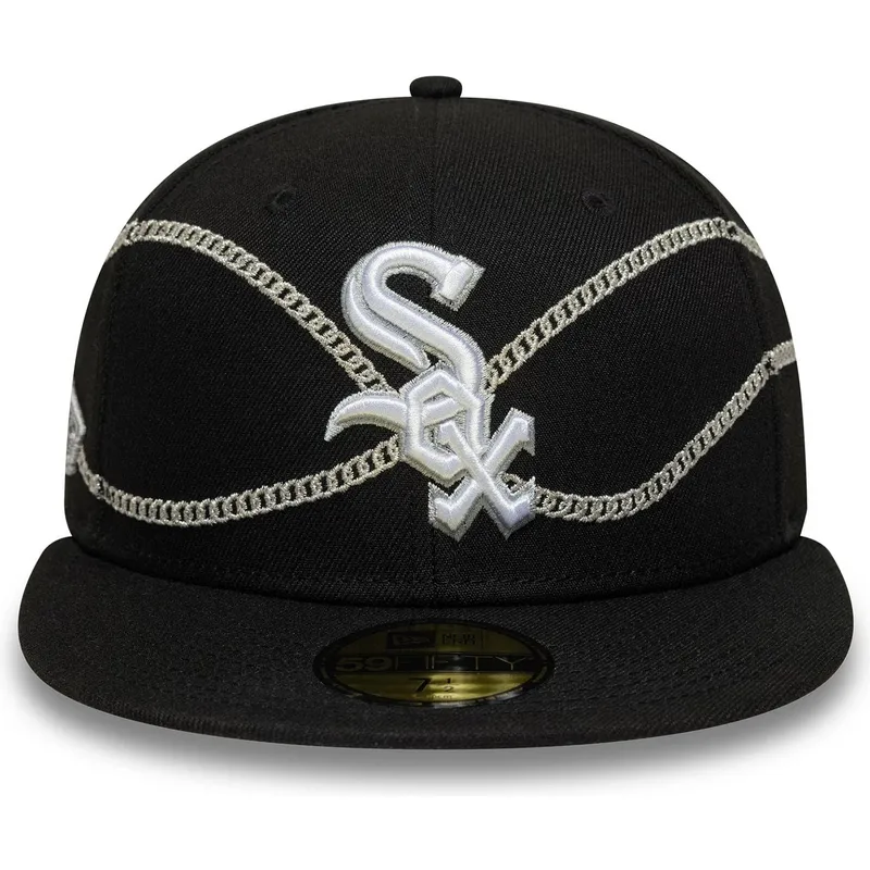kapa-ravna-crna-prilagodena-59fifty-chain-wrap-chicago-white-sox-mlb-new-era