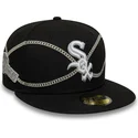 kapa-ravna-crna-prilagodena-59fifty-chain-wrap-chicago-white-sox-mlb-new-era