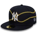 kapa-ravna-mornarsko-plava-prilagodena-59fifty-chain-wrap-new-york-yankees-mlb-new-era