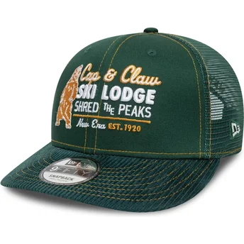 Kape zaobljena zelena snapback 9FIFTY Cord New Era