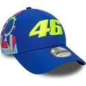 kapa-zaobljena-plava-snapback-9forty-fanwear-valentino-rossi-vr46-motogp-new-era