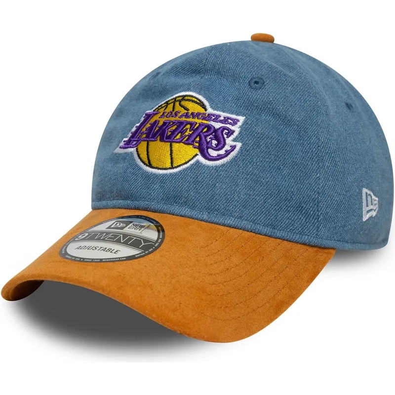 kapa-zaobljena-visebojno-podesiv-9twenty-denim-midi-los-angeles-lakers-nba-new-era