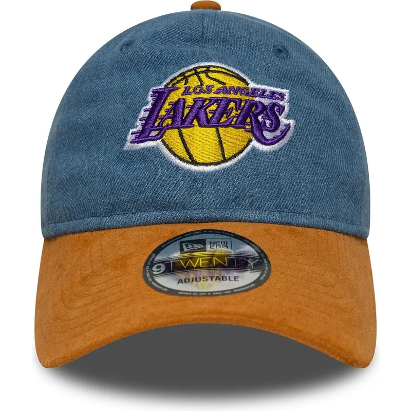 kapa-zaobljena-visebojno-podesiv-9twenty-denim-midi-los-angeles-lakers-nba-new-era