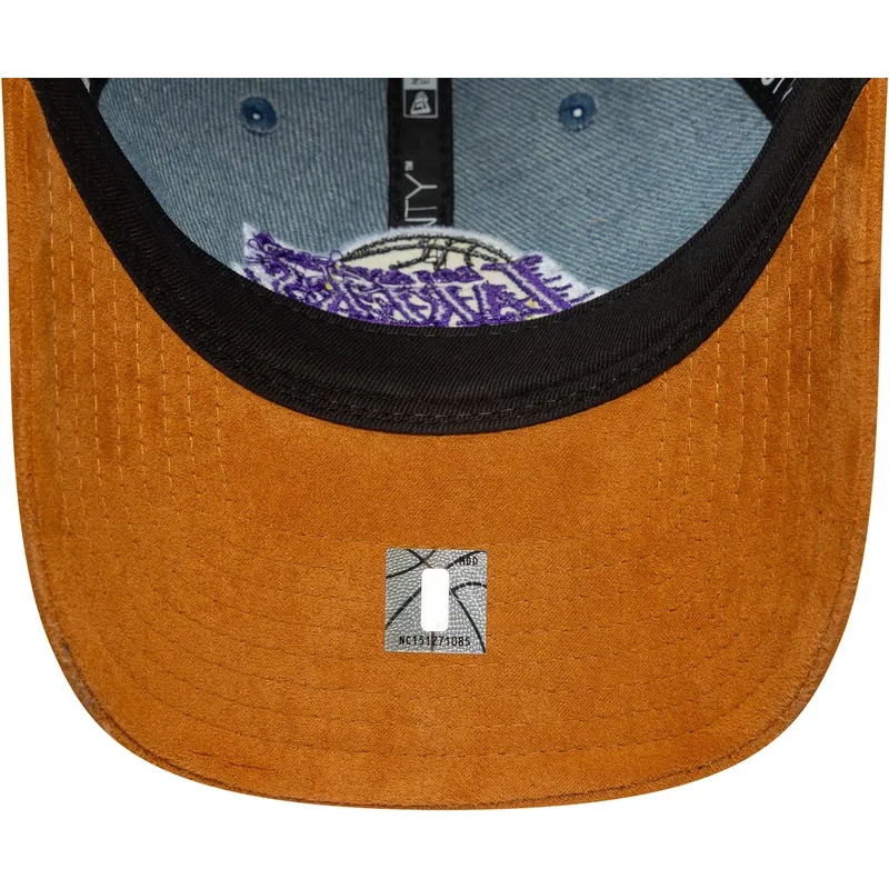 kapa-zaobljena-visebojno-podesiv-9twenty-denim-midi-los-angeles-lakers-nba-new-era