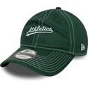 kapa-zaobljena-zelena-podesiv-9twenty-contrast-stitch-oakland-athletics-mlb-new-era
