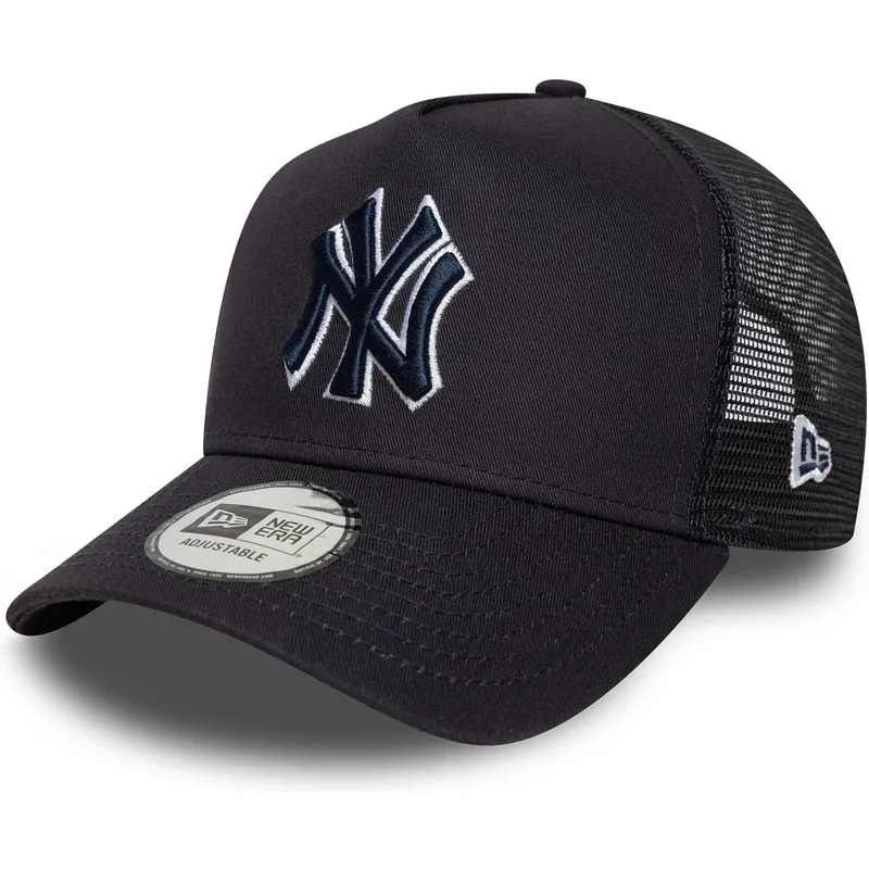 kapa-zaobljena-mornarsko-plava-snapback-a-frame-outline-new-york-yankees-mlb-new-era