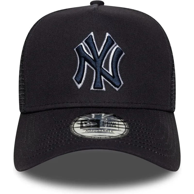kapa-zaobljena-mornarsko-plava-snapback-a-frame-outline-new-york-yankees-mlb-new-era