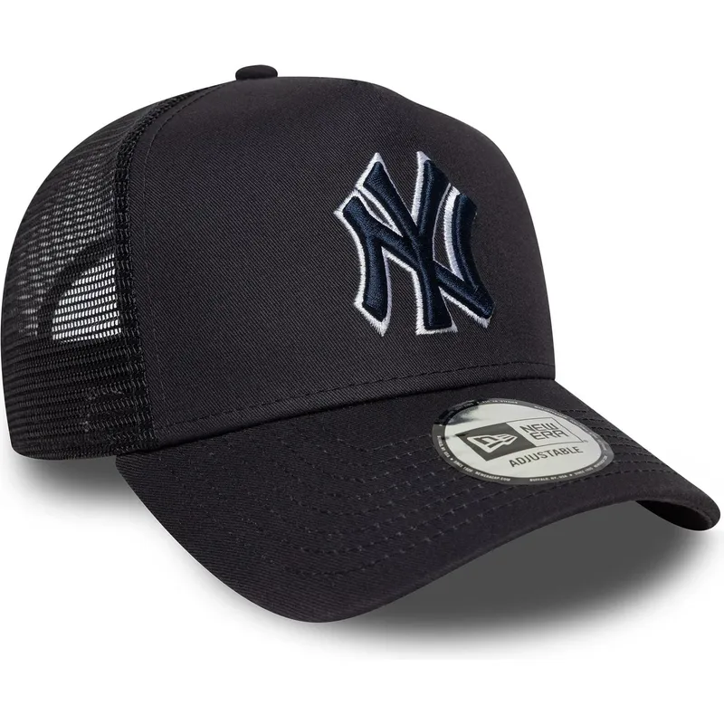 kapa-zaobljena-mornarsko-plava-snapback-a-frame-outline-new-york-yankees-mlb-new-era