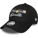 kapa-zaobljena-crna-podesiv-9forty-floral-script-new-york-yankees-mlb-new-era