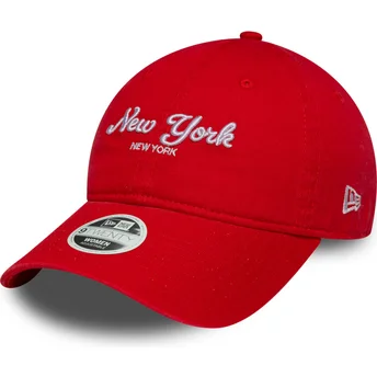 Cap zaobljena orange adjustable strap 9TWENTY City New York New Era