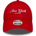 cap-zaobljena-orange-adjustable-strap-9twenty-city-new-york-new-era