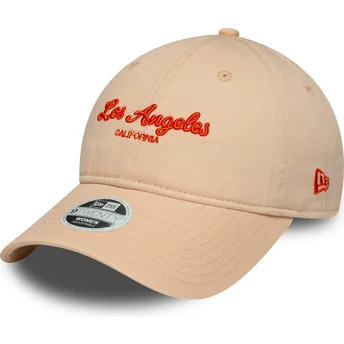 Cap zaobljena pink adjustable strap 9TWENTY City Los Angeles New Era