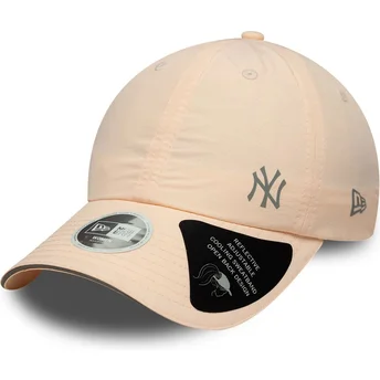 Kape zaobljena ružičasta podesiva traka Open Back Flawless New York Yankees MLB New Era
