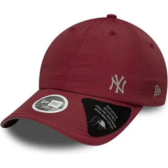 Kape zaobljena crvena podesiva traka Open Back Flawless New York Yankees MLB New Era