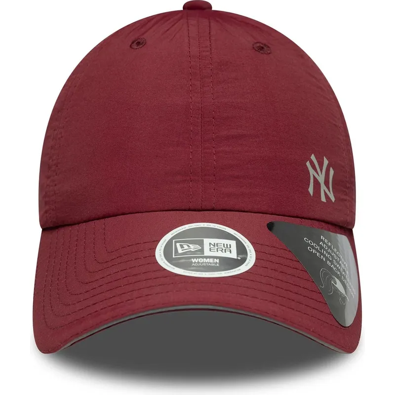 kape-zaobljena-crvena-podesiva-traka-open-back-flawless-new-york-yankees-mlb-new-era