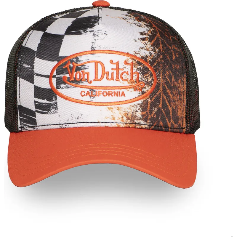 cap-zaobljena-orange-snapback-von-dutch