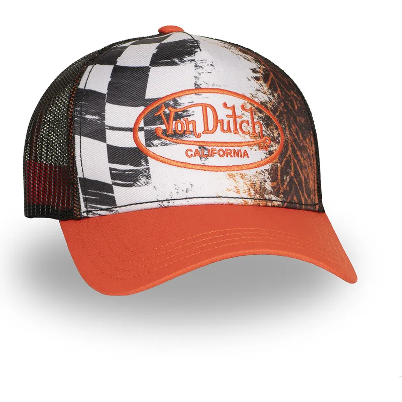 cap-zaobljena-orange-snapback-von-dutch