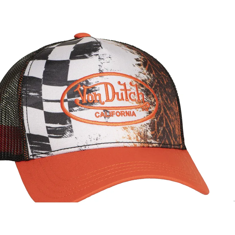 cap-zaobljena-orange-snapback-von-dutch
