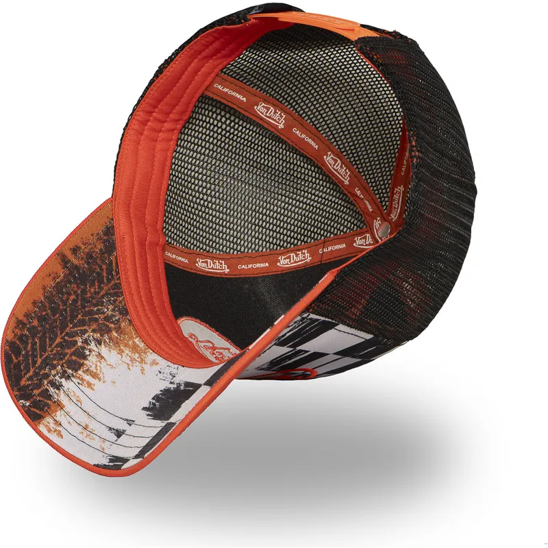 cap-zaobljena-orange-snapback-von-dutch
