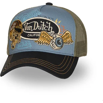 Kapa zaobljena višebojno snapback PATCHES10 Von Dutch