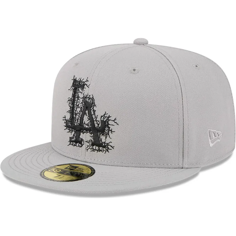 kapa-ravna-siva-prilagodena-59fifty-cracked-los-angeles-dodgers-mlb-new-era