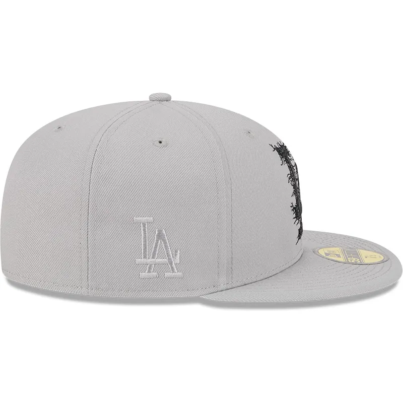 kapa-ravna-siva-prilagodena-59fifty-cracked-los-angeles-dodgers-mlb-new-era