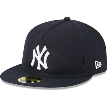 Kape ravna mornarsko plava prilagođen 59FIFTY Retro Crown A Frame Easy New York Yankees MLB New Era