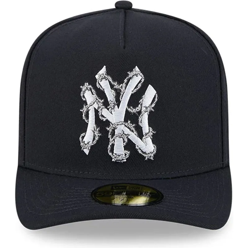 kapa-zaobljena-mornarsko-plava-prilagodena-59fifty-a-frame-wired-new-york-yankees-mlb-new-era