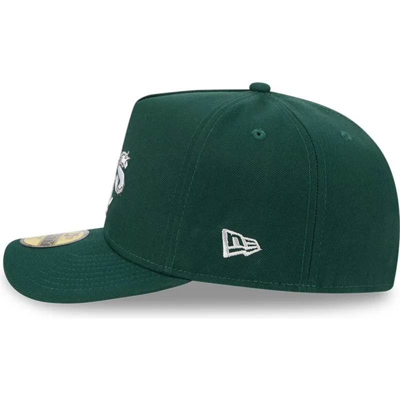 kapa-zaobljena-zelena-prilagodena-59fifty-a-frame-wired-oakland-athletics-mlb-new-era