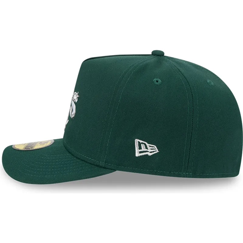 kapa-zaobljena-zelena-prilagodena-59fifty-a-frame-wired-oakland-athletics-mlb-new-era