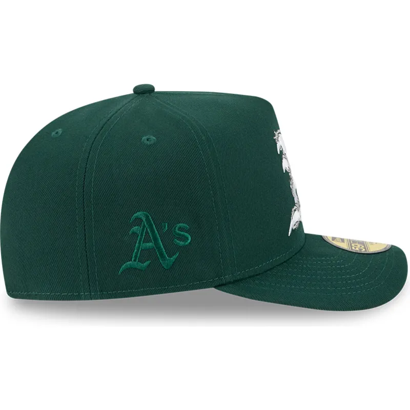 kapa-zaobljena-zelena-prilagodena-59fifty-a-frame-wired-oakland-athletics-mlb-new-era