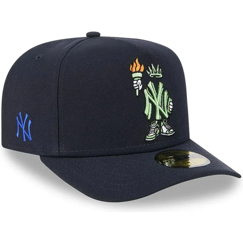 kapa-zaobljena-mornarsko-plava-prilagodena-59fifty-a-frame-cartoon-new-york-yankees-mlb-new-era