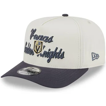 Kapa zaobljena bež snapback 9FIFTY A Frame Chainstitch Vegas Golden Knights NHL New Era