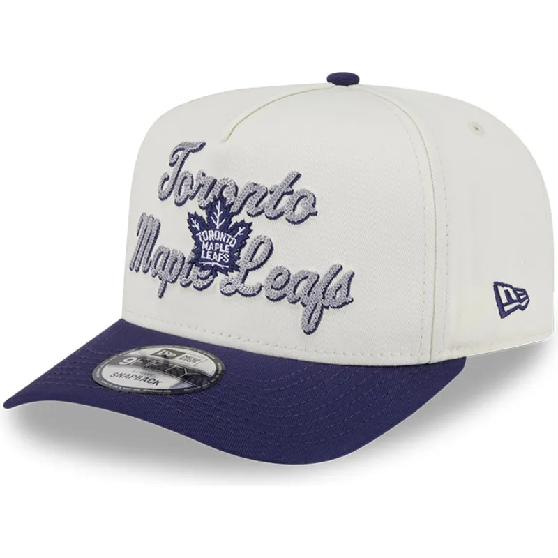 kapa-zaobljena-bez-snapback-9fifty-a-frame-chainstitch-toronto-maple-leafs-nhl-new-era