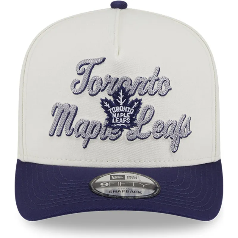 kapa-zaobljena-bez-snapback-9fifty-a-frame-chainstitch-toronto-maple-leafs-nhl-new-era