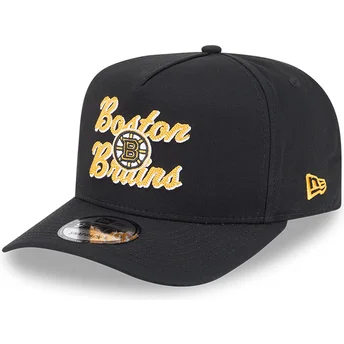 Kapa zaobljena crna snapback 9FIFTY A Frame Chainstitch Boston Bruins NHL New Era