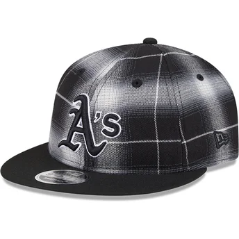 Cap ravna black snapback 9FIFTY Retro Crown Plaid Oakland Athletics MLB New Era
