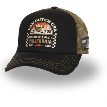 Kapa zaobljena crna snapback CREW25 Von Dutch