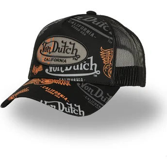 Kapa zaobljena crna snapback CAFE03 Von Dutch