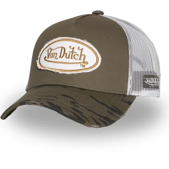 Kape zaobljena zelena snapback KAM K Von Dutch